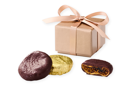 3pc Pressed Figs in Dark Chocolate