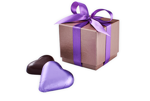 5pc Dark Caramel Hearts