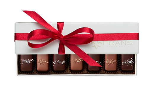 7pc Gray & Smoked Salt Caramels