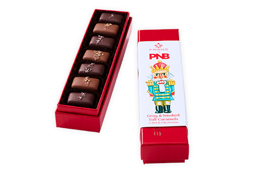 7pc Nutcracker Gray & Smoked Salt Caramels