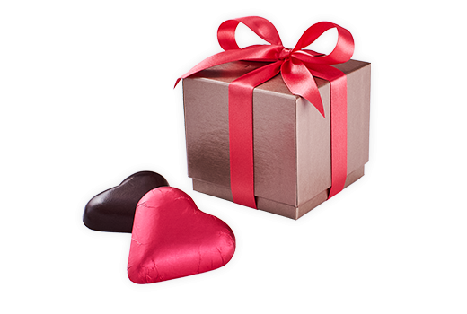 5pc Dark Caramel Hearts